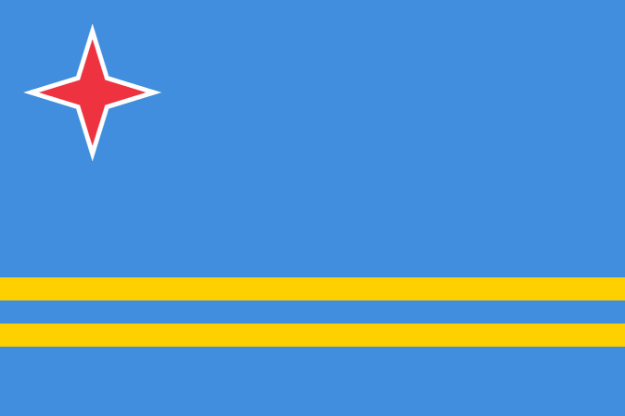 Vlag Aruba - 100x150cm Spun-Poly